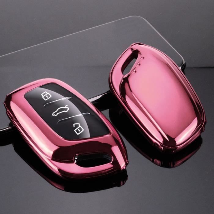 Étui rose uniquement Étui coloré en TPU pour clé télécommande intelligente,  coque de support pour MG ZS EV MG