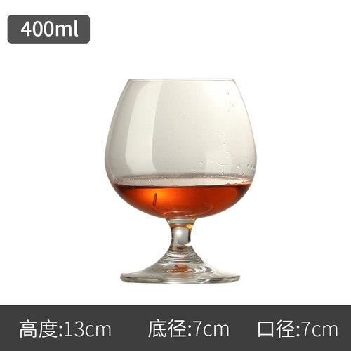 Verres à Cognac X4 - 350ml - Verre Haut De Gamme Brillant - Pour Maison, Restaurant, Fête - Design élégant Et Ergonomique