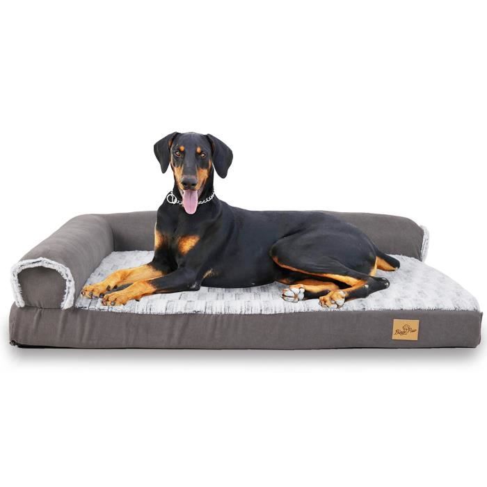 Meilleurs prix pour BingoPaw Coussin Chien Déhoussable Panier Chien Orthopétique Grande Taille Lit pour Chien 135x100x12cm