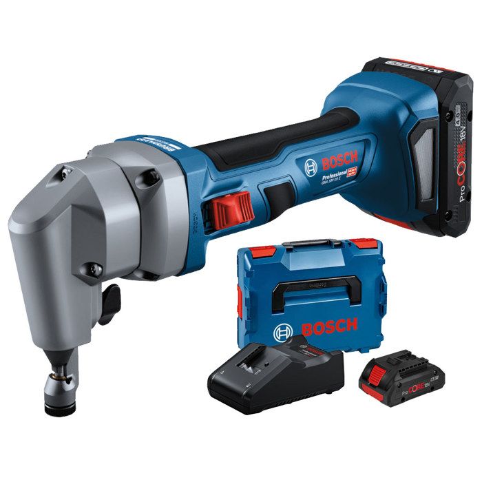 Grignoteuse 18V GNA 18V 16 E + 2 batteries Procore 4 Ah + Chargeur en coffret BOXX BOSCH 0601529601