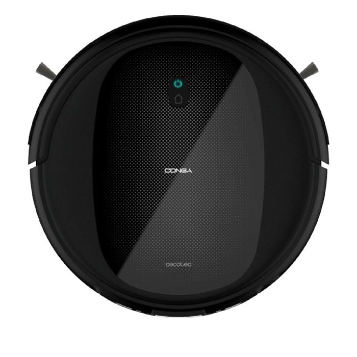 Cecotec Robot aspirateur et friandises Conga Flash Connected Titanium. Technologie Ramdon 160 Min Autonomie 2100 Pa 3 Niveaux de