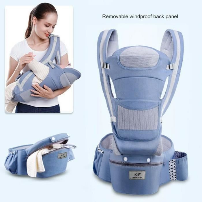 Sac à dos kangourou pour bébé coton doux et confortable respirant sans odeur