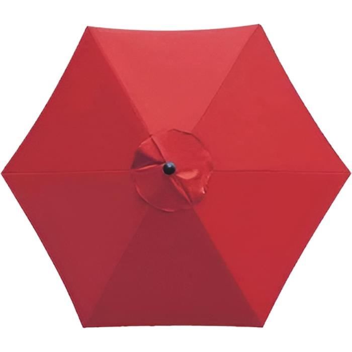 Toile De Remplacement Pour Parasol 6 Bras – Tailles 2m / 2.7m / 3m, Imperméable Et Anti‑UV