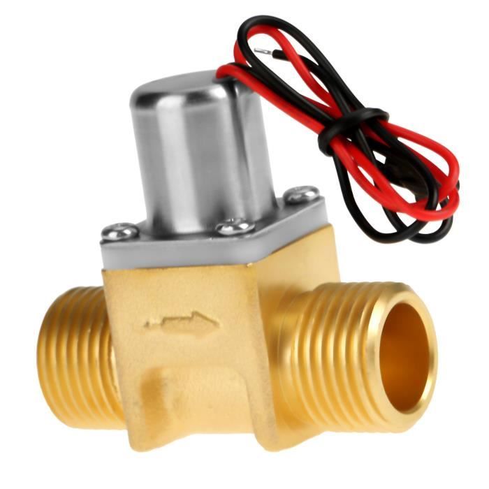 Vanne électromagnétique - CIKONIELF - 4.5V - 1/2' - Laiton - Économie d Vanne électromagnétique - CIKONIELF - 4.5V - 1/2' - Laiton - Économie d
