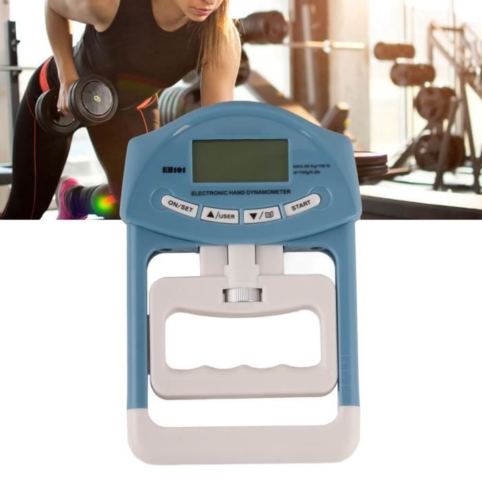 Dynamomètre à Main - Jusqu'à 130 Kg - En ABS/PP - Pour Renforcer Mains, Poignets, Avant-bras - Sport, Musique, Récupération