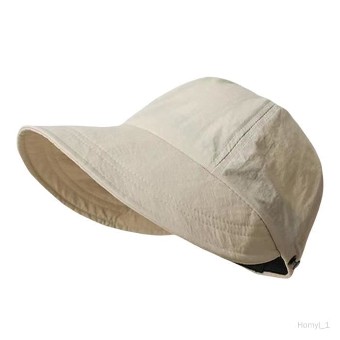 Chapeau Soleil Femme Pliable – Respirant Et UV – Taille Unique – Beige/Rose/Bleu