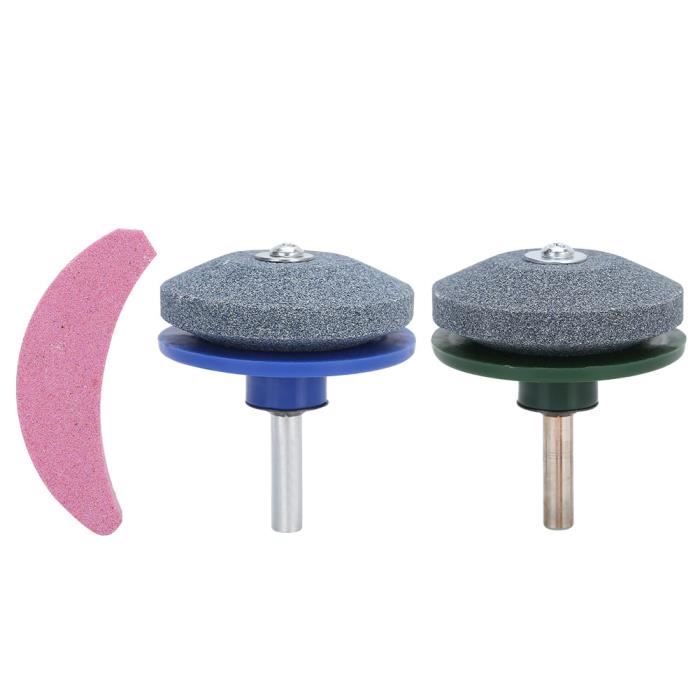 Kit 3 Affûteurs De Lame Pour Tondeuse à Gazon Universels - à Monter Sur Perceuse, Corindon