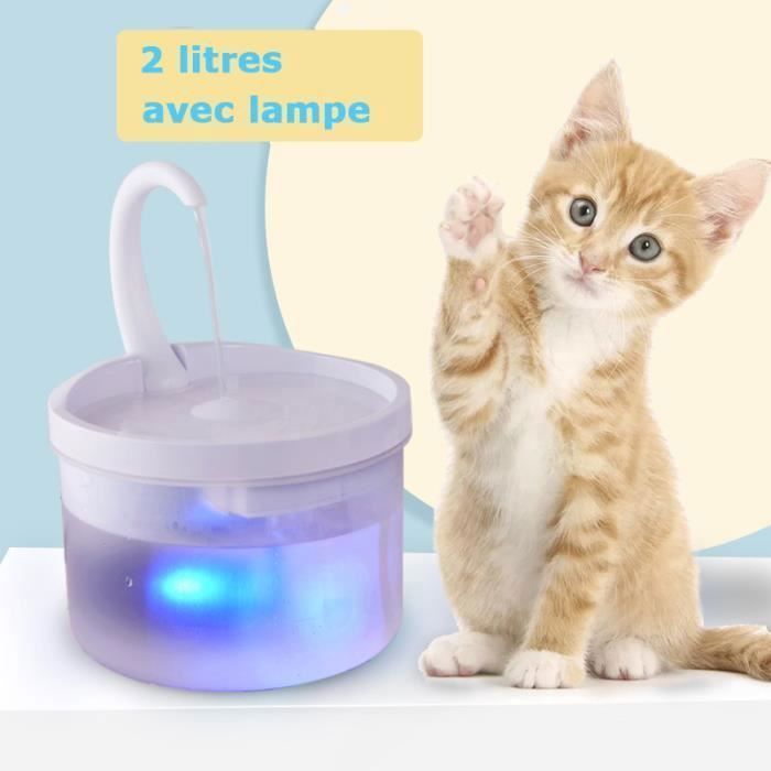 Comparer les prix de MTEVOTX Fontaine à Eau pour Chat Chien 2 L, Distributeur Eau pour Chat Silencieux, Fontaine a Eau Chien, Fontaine à Eau Chat