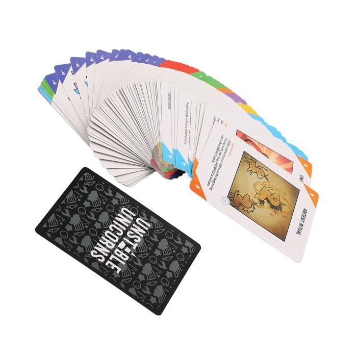Jeu De Cartes Mignon Joli Motif De Dessin Animé Jeu De Cartes Adulte Portable Fête De Vacances