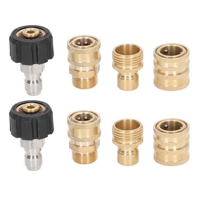 Adaptateur Lance Nettoyeur Haute Pression Tophomer - Raccord Compatible Nilfisk, Buse Pour Zones Difficiles, Accessoire Robinet Voiture Jardin