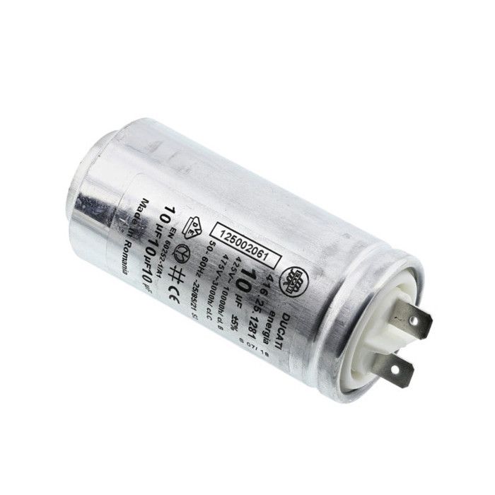 Condensateur moteur 10mf lave linge pour seche linge Electrolux 125002061