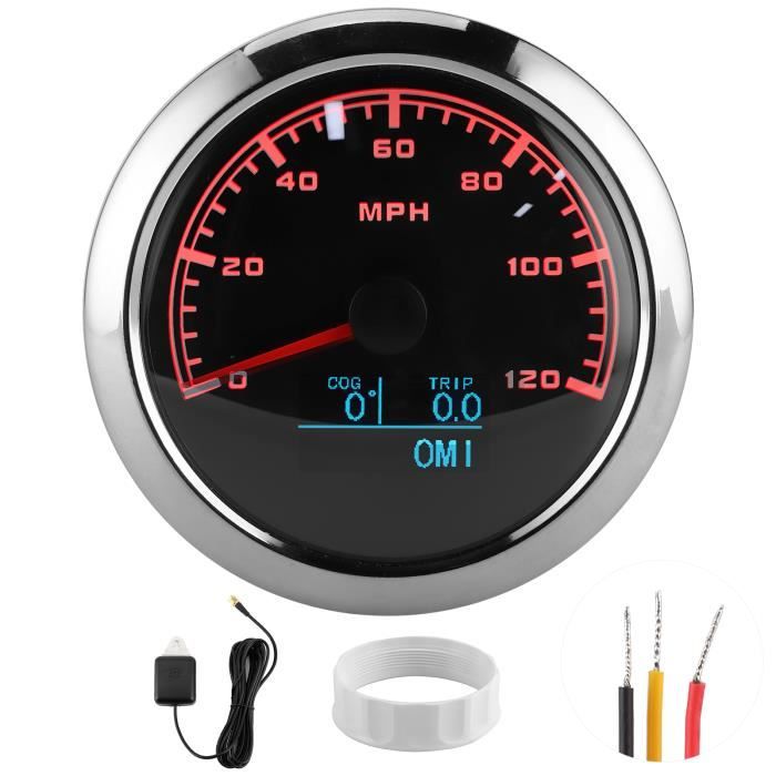 Compteur De Vitesse Moto 60 Mm - Odomètre Et Tripmeter Intégrés, Rétroéclairage LED, étanche - Universel