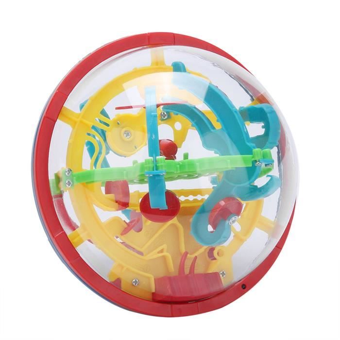 Boule Labyrinthe 3D 110 Obstacles – Puzzle Balle Sphérique Ultra-Difficile, Jouet Anti-Stress Pour Enfants Et Adultes
