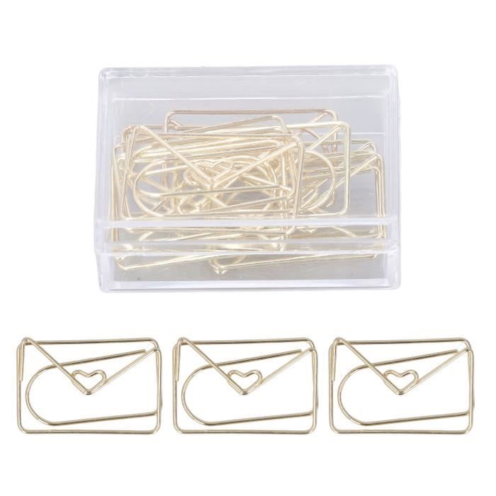 100 Trombones En Forme De Cœur - Or Rose, Antidérapants - Pour Bureau, école, Créativité