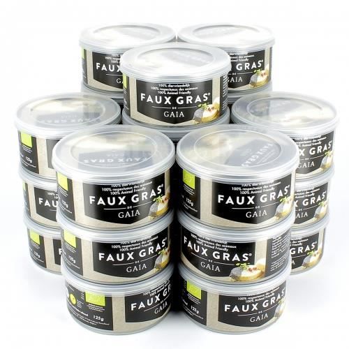 Lot de 24 Faux Gras de Gaia bio 24 x 125 g Alternative au foie gras 100 végétale et