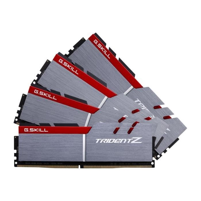 Vente Memoire PC GSKILL RAM PC4-25600 / DDR4 3200 Mhz F4-3200C16Q-64GTZ - DDR4 Enhanced Performance Series - Trident Z pas cher