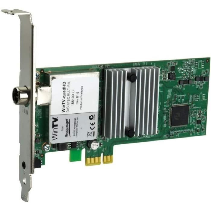 Carte TV Hauppauge WinTV-quadHD PCI Express Vert