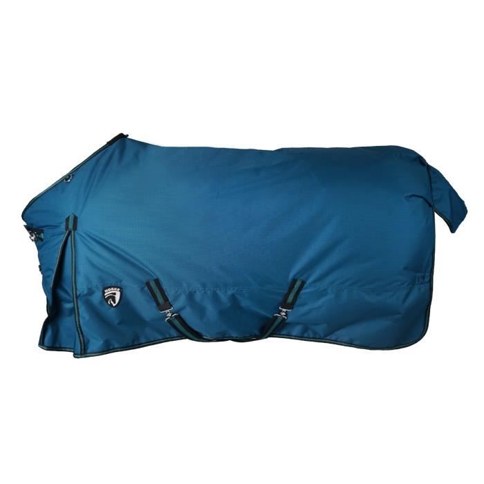 Comparer les prix de Couverture d'extérieur pour cheval dime Horka 200 g - dark petrol - 155/205 cm