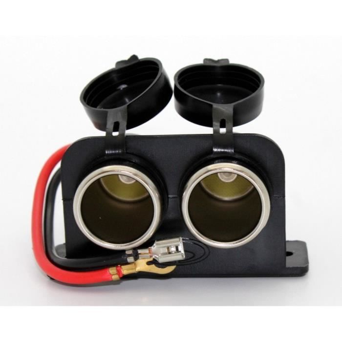 Double Prise Allume-cigare USB BUVAYE 12V/24V - 150W Avec QC3.0 Et PD 20W, Voltmètre LED, Chargeur Voiture Pour Téléphone Et Tablette
