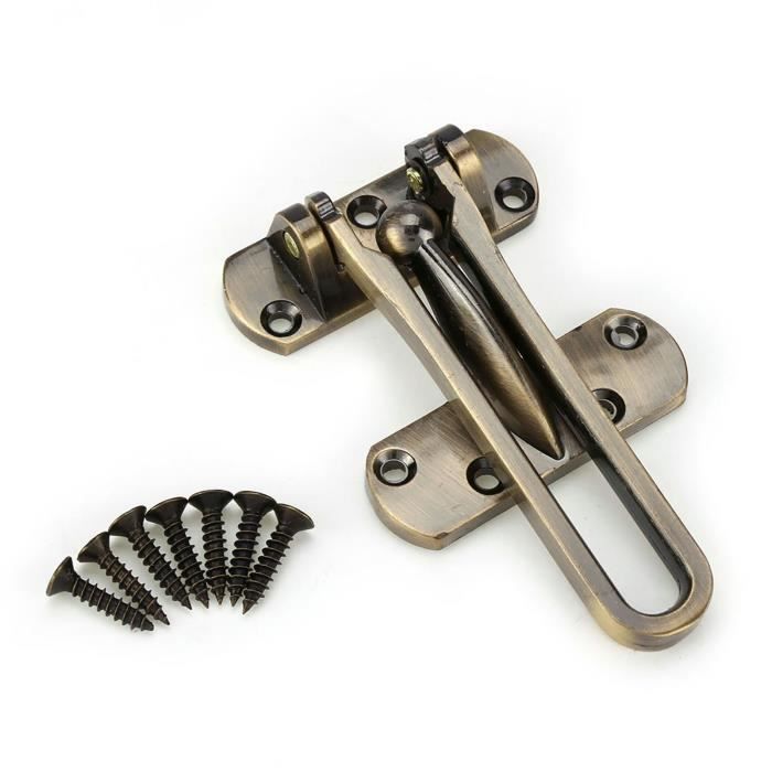 Verrou De Porte Coulissant En Alliage De Zinc Solide 15,2 Cm – Sécurité Intérieure Chromée Pour Placard, Chambre, Cave Ou Salle De Bain