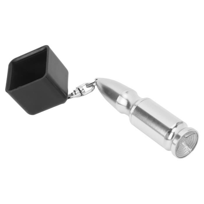 Porte-Craie Pour Billard En Alliage D'Aluminium - Avec Craie Carrée Bleu Café, Fermeture Magnétique, Clip De Poche (Diamètre Intérieur 23.8 Mm)