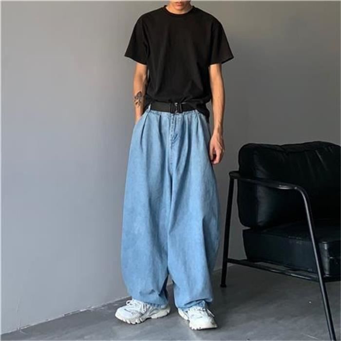 Jean jambe large homme deals