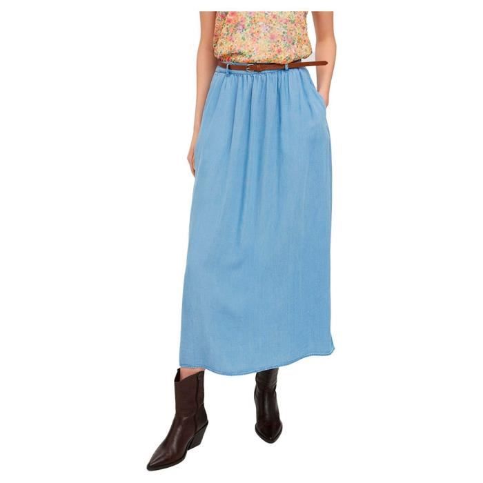 Jupe store bleu clair