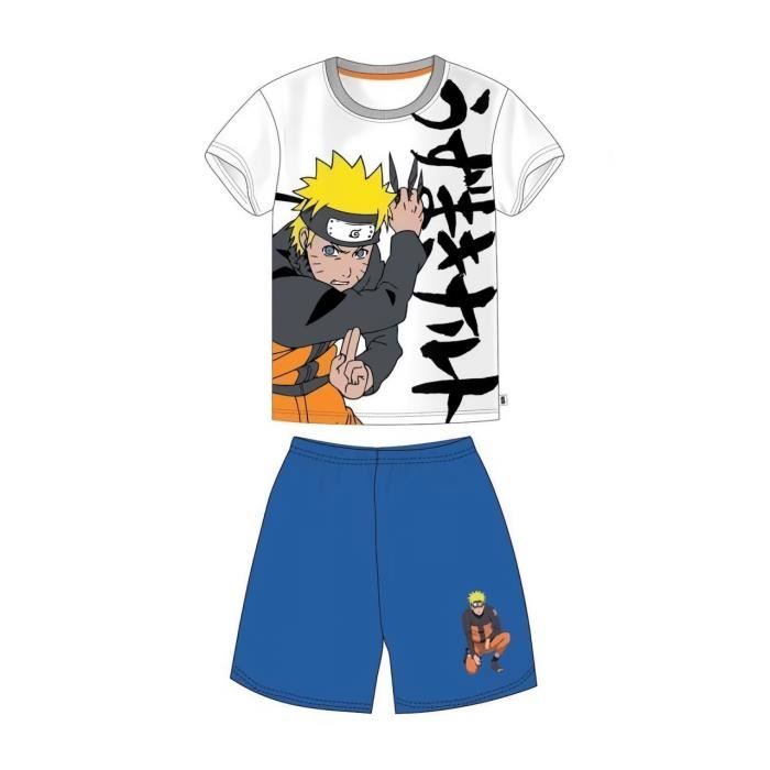 Ensemble T-Shirt Short Naruto Naruto Enfant Garçon Bleu