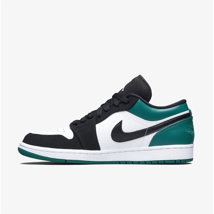 Baskets Air Jordan 1 Low 553558-113 Chaussures de pour Homme Vert ... Baskets Air Jordan 1 Low 553558-113 Chaussures de pour Homme Vert ...