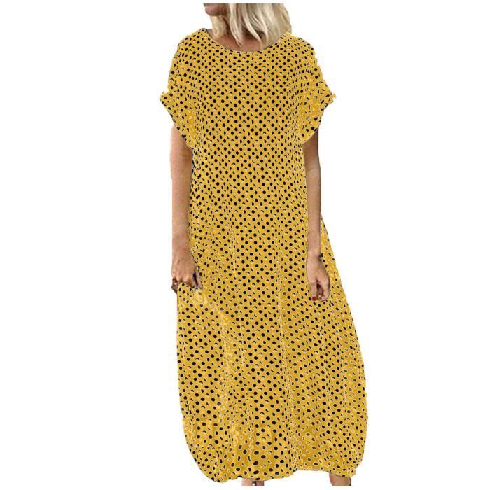 Sweat Femme Louche Polka Dot Jaune - Taille 8 (M), Manches Longues, Polyester