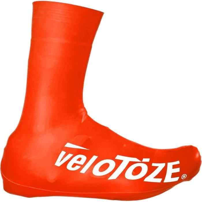 Couvre-chaussures de vélo Road 2.0 veloToze - Rouge - Pour route - Respirant - Mixte