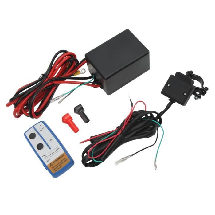 Télécommande Radio Sans Fil Pour Treuil 12V/24V - Kit 2 Télécommandes + Récepteur | Portée 23m | Compatible Voitures, VTT, Camions