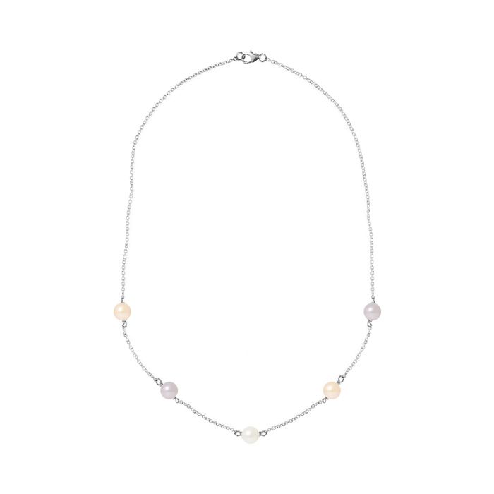 Collier En Perles D’eau Douce & Argent Doré - Fait Main - Neuf Avec étiquettes