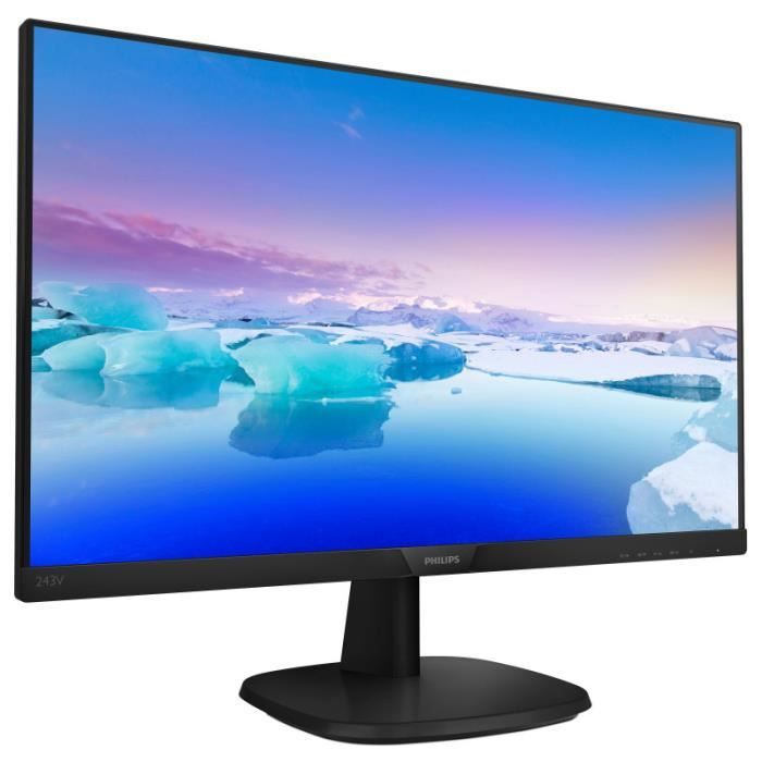 Moniteur LCD Full HD PHILIPS V-line 243V7QJAB/00 - Temps de réponse 5ms - Taille 24 pouces - Noir