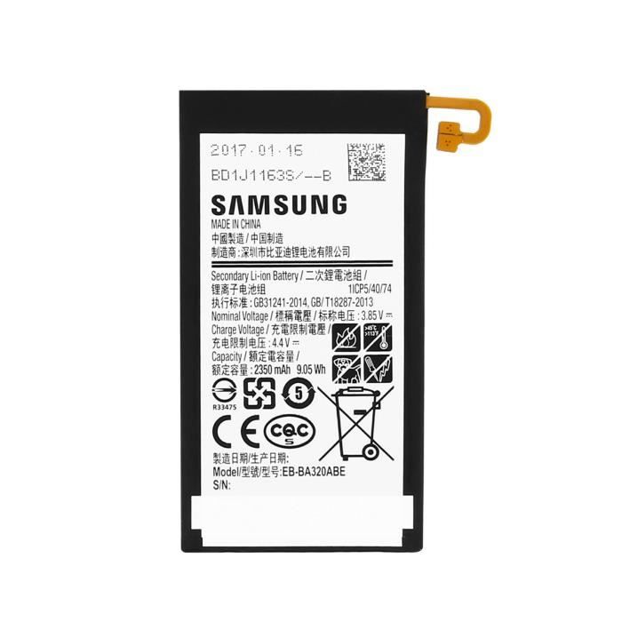 Batterie d'origine Samsung Galaxy A3 2017 Samsung EB BA320ABE 2350mAh