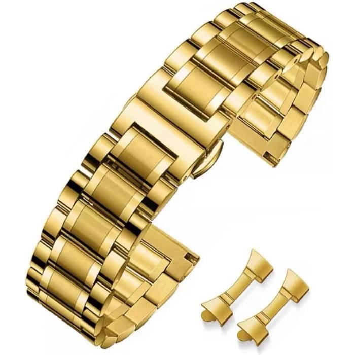 Bracelet De Montre ZRC – Acier Inoxydable Argenté – Largeur 19mm (neuf, Sans Boîte)