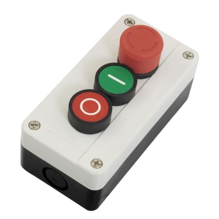 Interrupteur de commande de conduite à 2 boutons XAC-A2713 avec bouton d/'arrêt d/'urgence arrêt d/'urgence haut bas bouton de levage interrupteur à bouton-poussoir pour poste de commandde grue