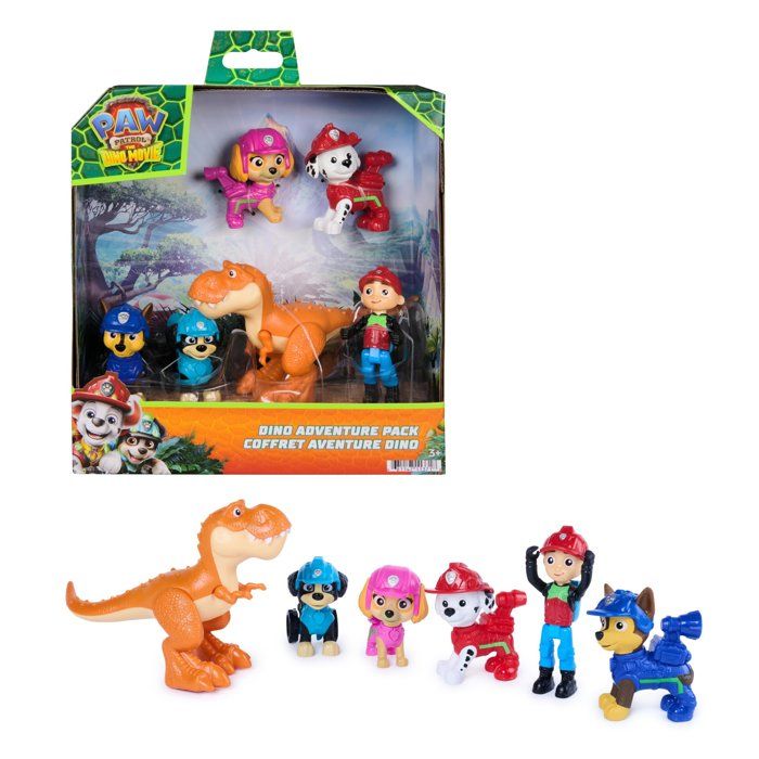 Coffret Figurines Aventure - La Pat Patrouille - Le Film Mission Dino - SPINMASTER - A Partir De 3 Ans