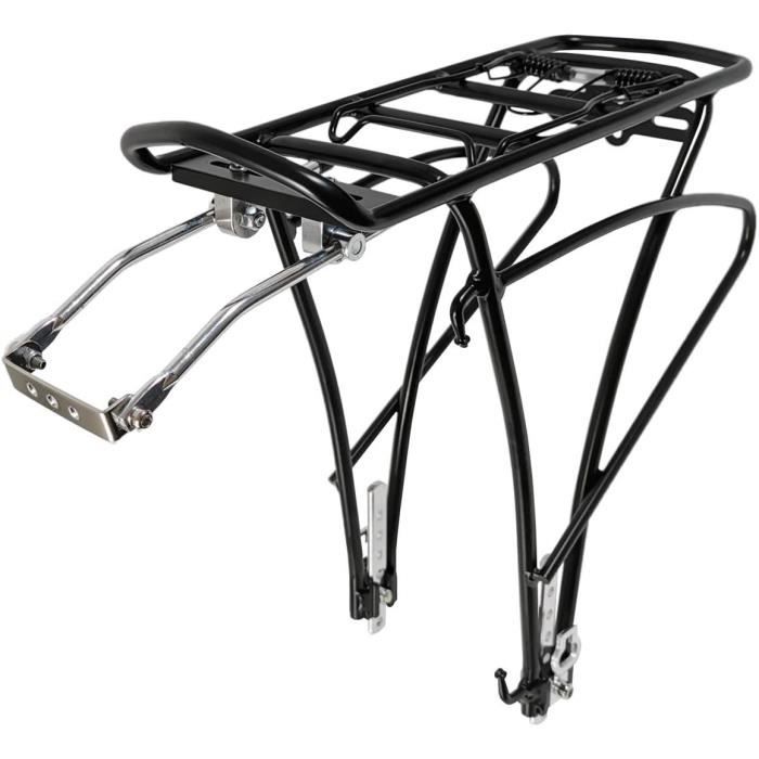 Porte-bagages Arrière Vélo Réglable - Alliage Aluminium, Charge Max 10 Kg, Pour VTT, Vélo Route, Diamètre Tige 27,2-32 Mm