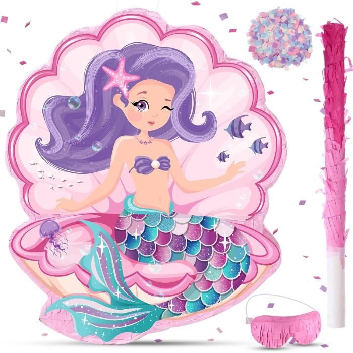 Piñata Sirène Miniature - Décoration Anniversaire Merfolk à Remplir De Bonbons