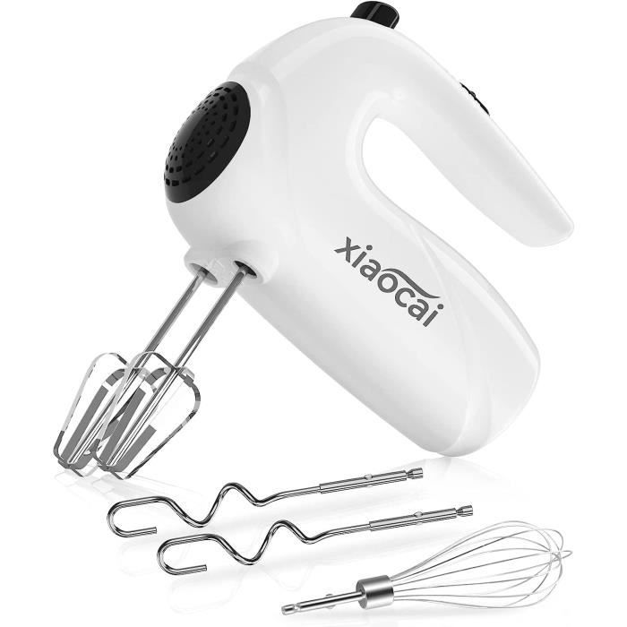 Batteur Électrique 400W 5 Vitesses + Turbo – Fouets & Crochets Pétrisseurs Inclus