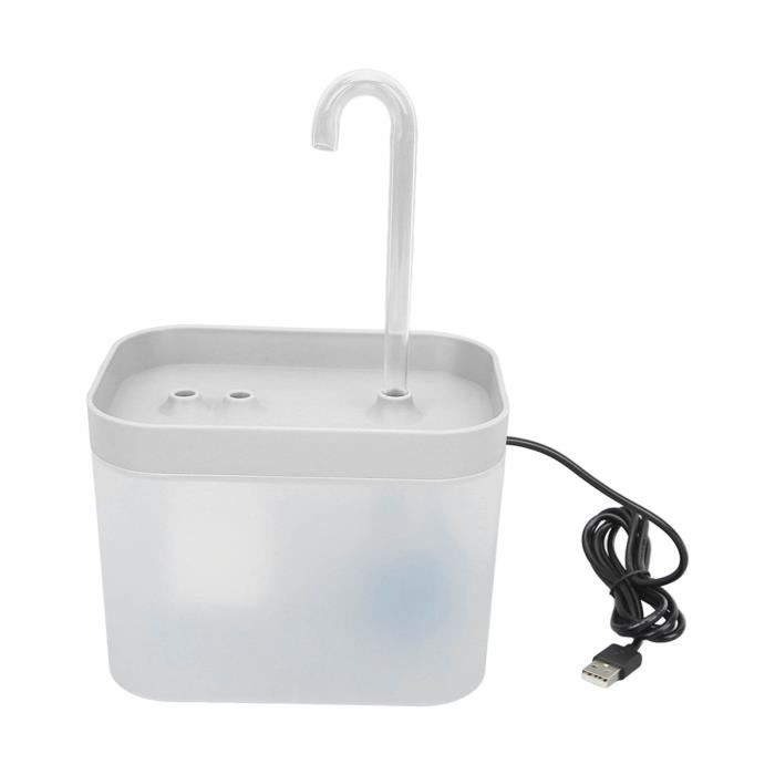 Comparer les prix de SURENHAP fontaine à boire pour chat Fontaine à eau pour chat de 1,5 L, débit de circulation animalerie promenade Blanc transparent
