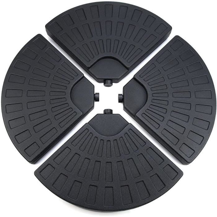 Joparri Lot de 4 Pieds de Parasol pour Parasol déporté, en Forme de