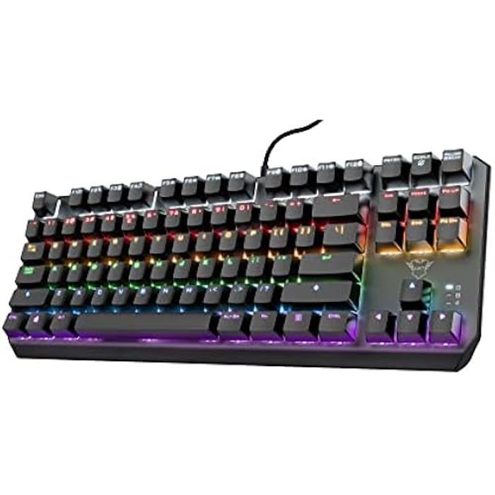 Clavier Mécanique TKL - TRUST GAMING - GXT 834 Callaz - Rétroéclairé - USB - Commutateurs Outemu
