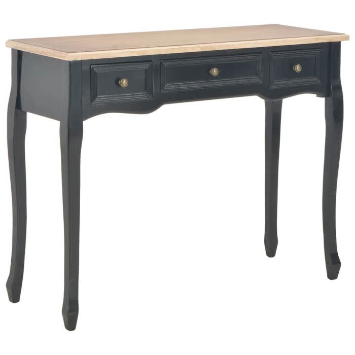 vidaXL Table de Console et Coiffeuse avec 3 Tiroirs Table de Maquillage Meuble de Chambre à Coucher Couloir Salon Entrée 280046