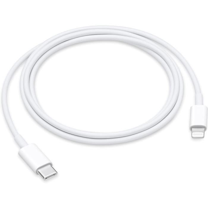 VSHOP® Câble Chargeur iPhone, 2M Charge Rapides Câble USB C vers Lightning  Compatible avec Apple iPhone 12, 11 Pro Max, XS Max, XS, - Cdiscount  Téléphonie
