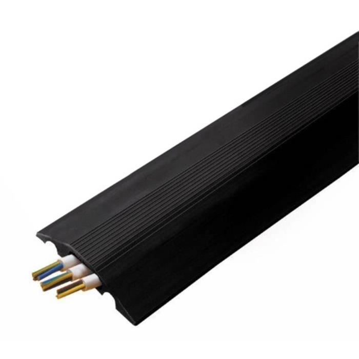 Protège câble modulaire 5 canaux en caoutchouc et PVC