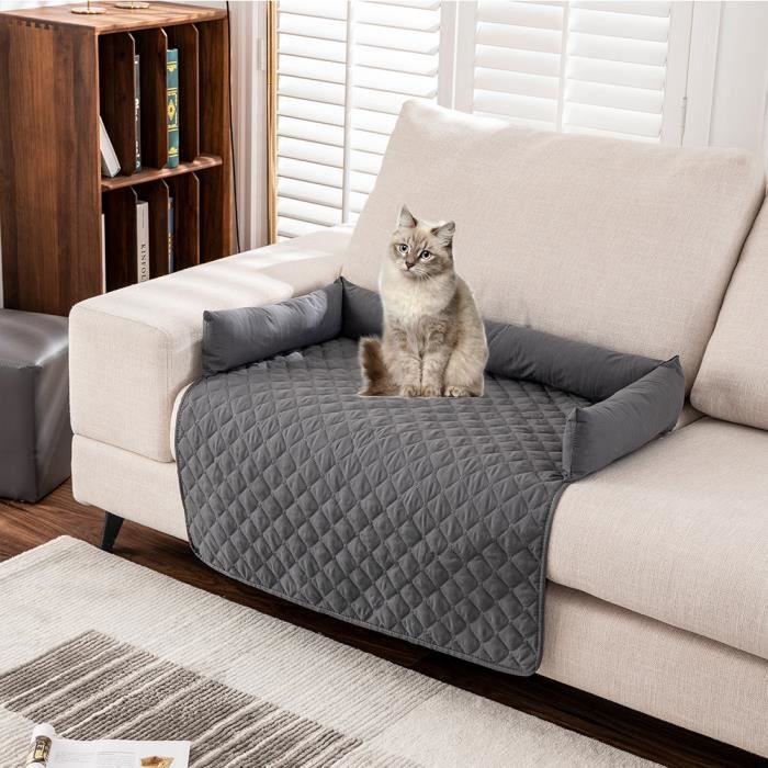 Comparer les prix de Matelas imperméable pour chien - Housse de canapé antidérapante - Grand panier pour chien - gris foncé