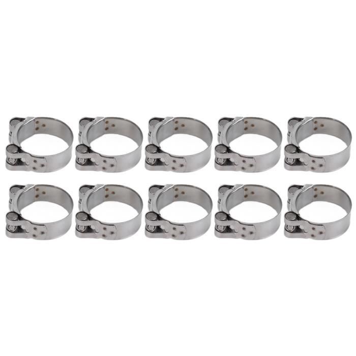 10 Colliers De Serrage Acier Inoxydable 304 – 25x25 Mm, Fixation Solide Pour Tuyaux Et Câbles