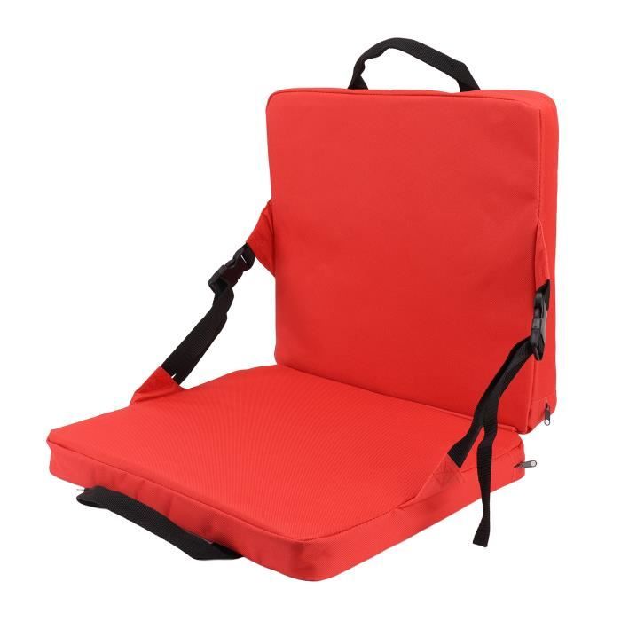 Chaise Pliable D'extérieur - QQMORA - Rouge - Coussin En éponge Douce